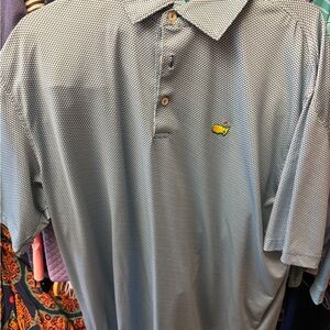 Masters Peter Millar Men's Blue Polo Shirt - L